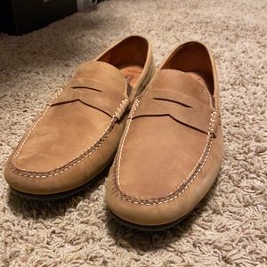 Johnston & Murphy Tan Slip On’s